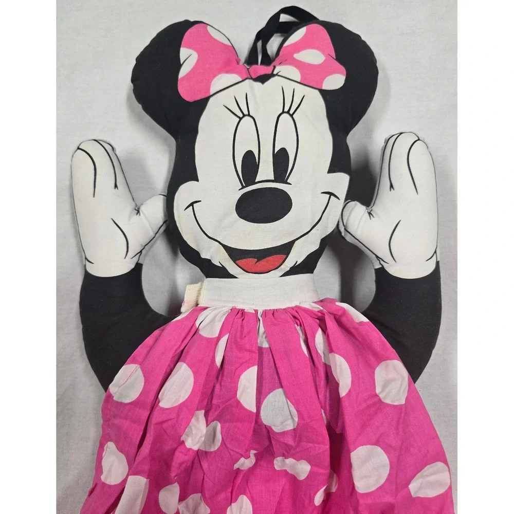 Vintage Minnie Mouse Nursery Diaper Stacker Clothes Hamper Pajama Bag Used